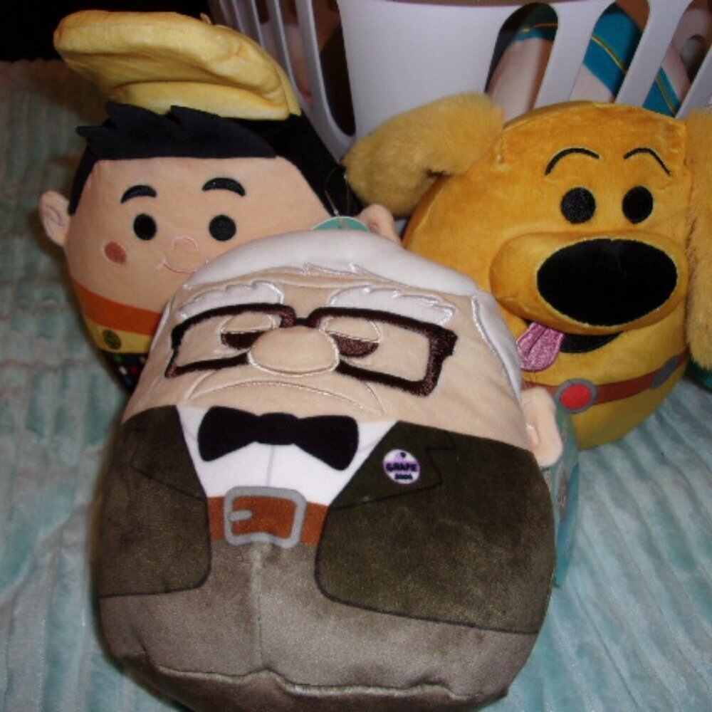 Bundle lot of 3 Disney's Up Dug/Russell/Carl squishmallows New